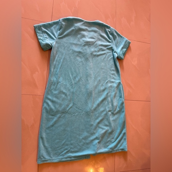 Miss Elaine Relax full Zip Front Waffle Knit Robe pocket size M - Picture 4 of 16